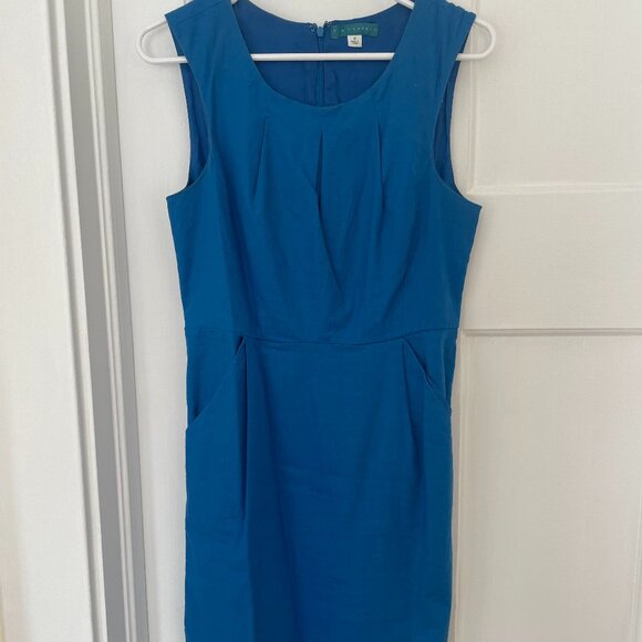 Pim & Larkin Lined Dress Linen Cotton Blend Size Medium - Picture 1 of 6